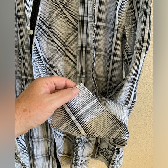 English Laundry Christopher Wicks Hand Sewn Embroidered Shirt 🌴 - Picture 9 of 14